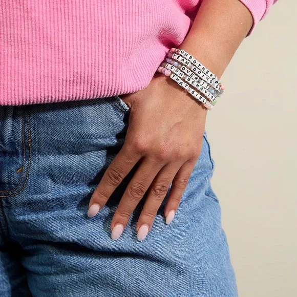VS PINK & Little Words Project “Unbothered” bracelet - Picture 2 of 4